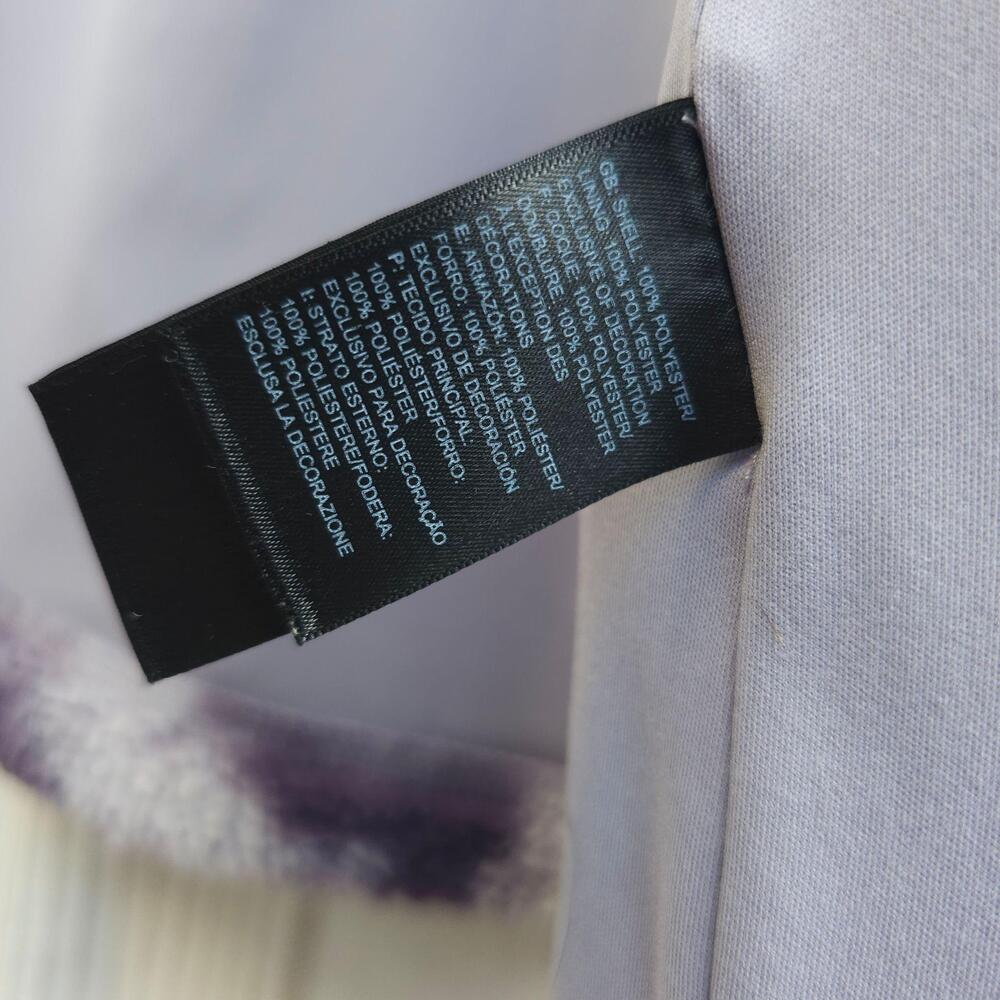 The North Face Ridge Jacket Womens XS Purple Sherpa Hooded Tie Dye Fleece Teddy - Picture 12 of 14